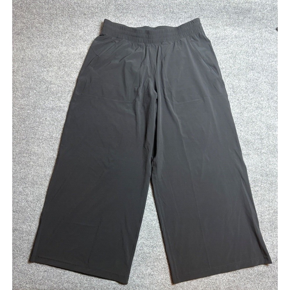 Lululemon Pants Women 12 Black Swift Wide Leg Mid Rise Pant Full Length W5FFBS